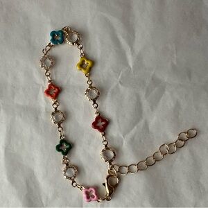 Affordable Fashion Finds Multicolor Flower Bracelet